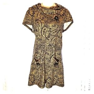 Paisley print dress SZ L